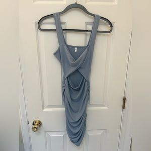 Cut out cinched mini dress